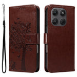 For Xiaomi 17T Pro Phone Case with Stand Cat Tree Pattern Leather Wallet Mobile Cover