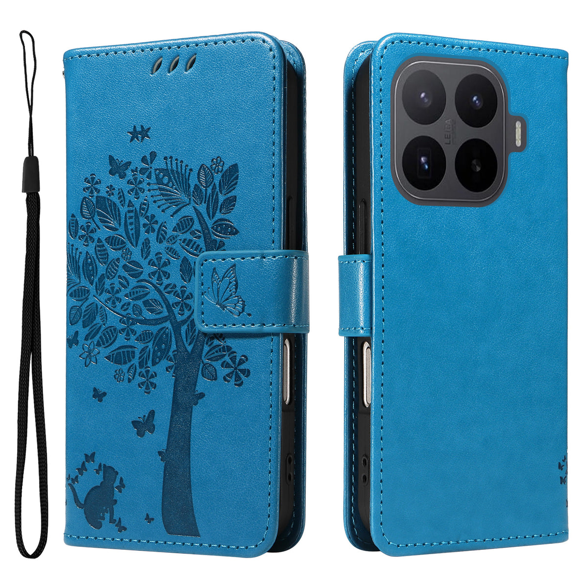 For Xiaomi 17T Pro Phone Case with Stand Cat Tree Pattern Leather Wallet Mobile Cover
