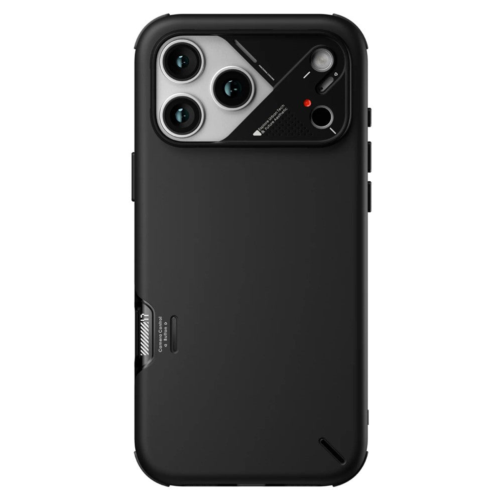 AULUMU A17 For iPhone 17 Pro Max Shockproof Magnetic Case PC + TPU Phone Cover with Aluminum Alloy Camera Frame