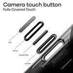 AULUMU A17 For iPhone 17 Pro Max Shockproof Magnetic Case PC + TPU Phone Cover with Aluminum Alloy Camera Frame