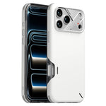 AULUMU A17 For iPhone 17 Pro Max Shockproof Magnetic Case PC + TPU Phone Cover with Aluminum Alloy Camera Frame