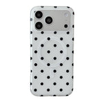 For iPhone 17 Pro Case Polka Dot Pattern TPU + PC Phone Cover Compatible with MagSafe