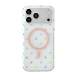 For iPhone 17 Pro Case Polka Dot Pattern TPU + PC Phone Cover Compatible with MagSafe