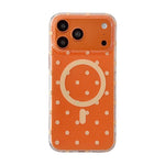 For iPhone 17 Pro Max Case Polka Dot Pattern TPU + PC Phone Cover Compatible with MagSafe