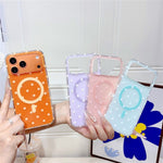 For iPhone 17 Pro Max Case Polka Dot Pattern TPU + PC Phone Cover Compatible with MagSafe