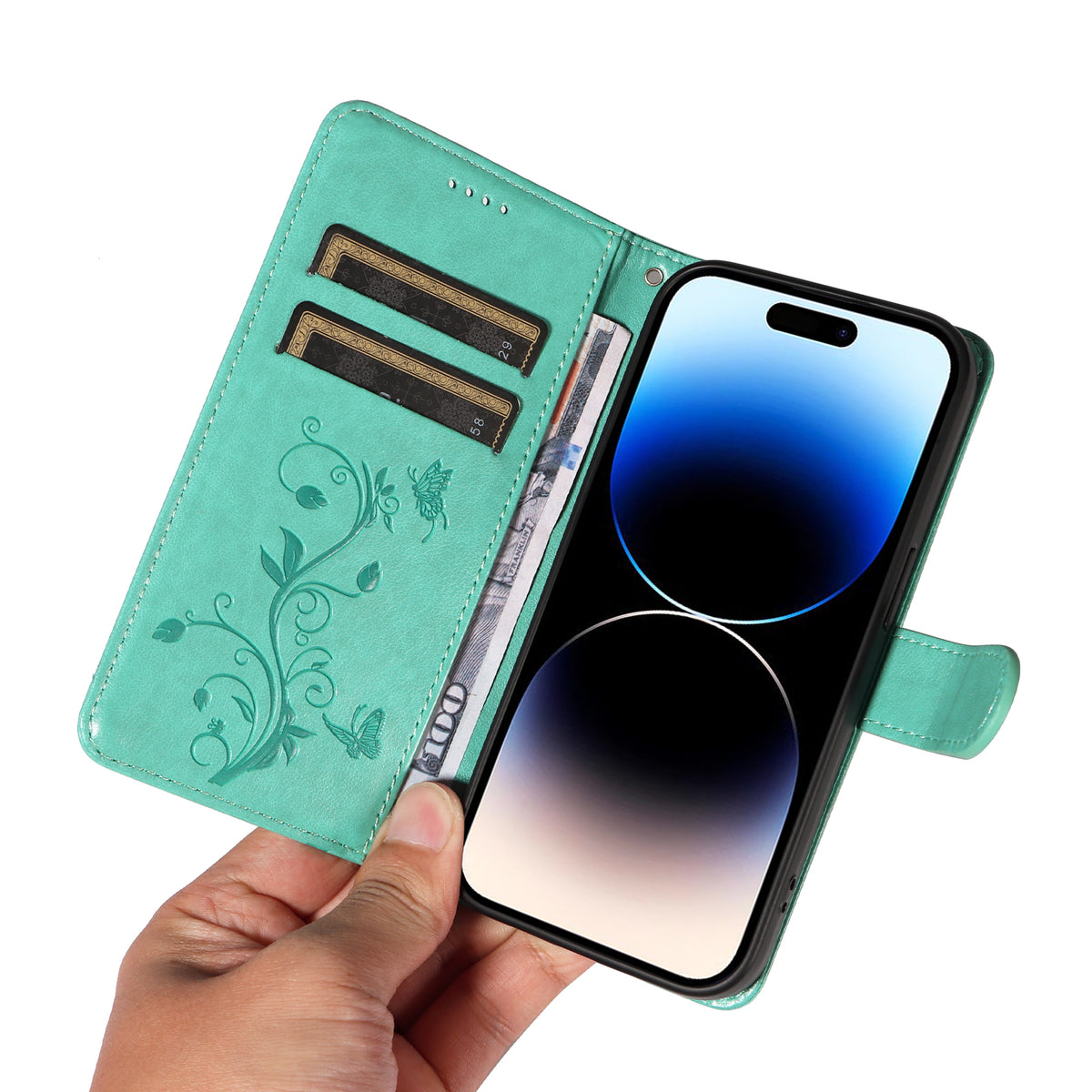 For Motorola Moto G37 5G / Motorola Moto G47 5G / Motorola Moto G37 Power 5G PU Leather Cases Flower Pattern Wallet Stand Phone Cover with Strap