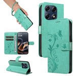 For Motorola Moto G37 5G / Motorola Moto G47 5G / Motorola Moto G37 Power 5G PU Leather Cases Flower Pattern Wallet Stand Phone Cover with Strap