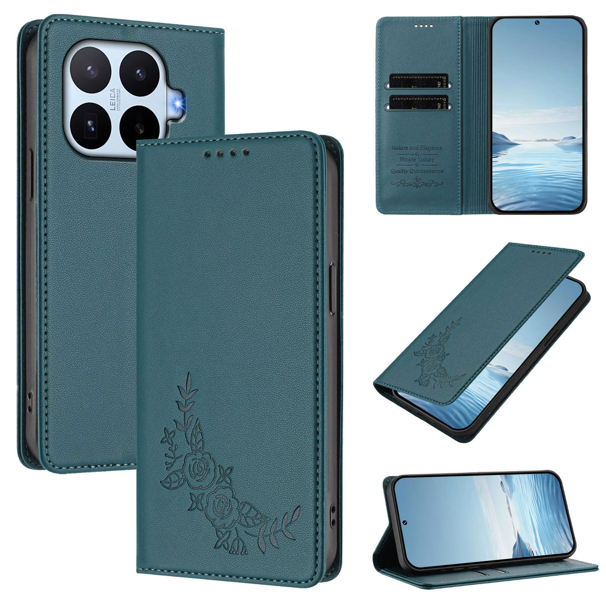 For Xiaomi 17T Wallet Stand Case Peony Flower Pattern TPU PU Leather Flip Cover