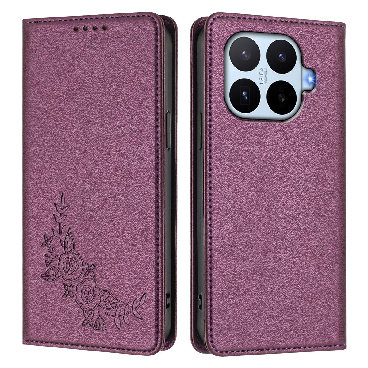 Xiaomi 17T Plånboksfodral Pion Blommönster TPU PU Läder Flipfodral