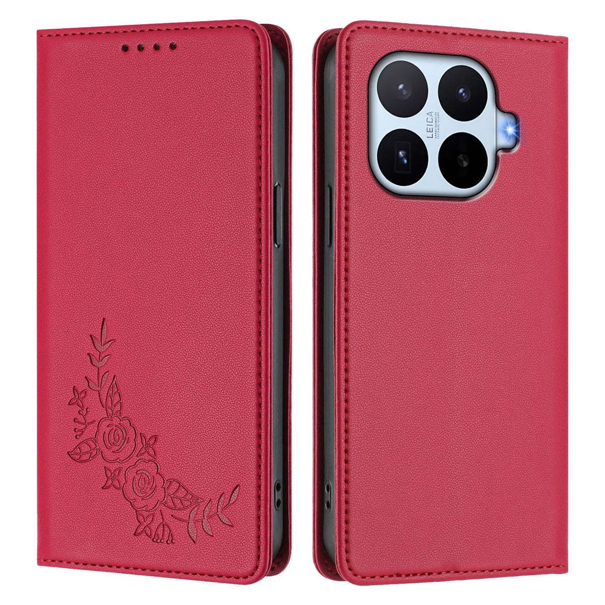 For Xiaomi 17T Wallet Stand Case Peony Flower Pattern TPU PU Leather Flip Cover