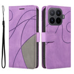For Xiaomi 17T Pro Leather Phone Case Stand Wallet with Bi-colour Splicing Design