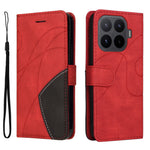 For Xiaomi 17T Pro Leather Phone Case Stand Wallet with Bi-colour Splicing Design