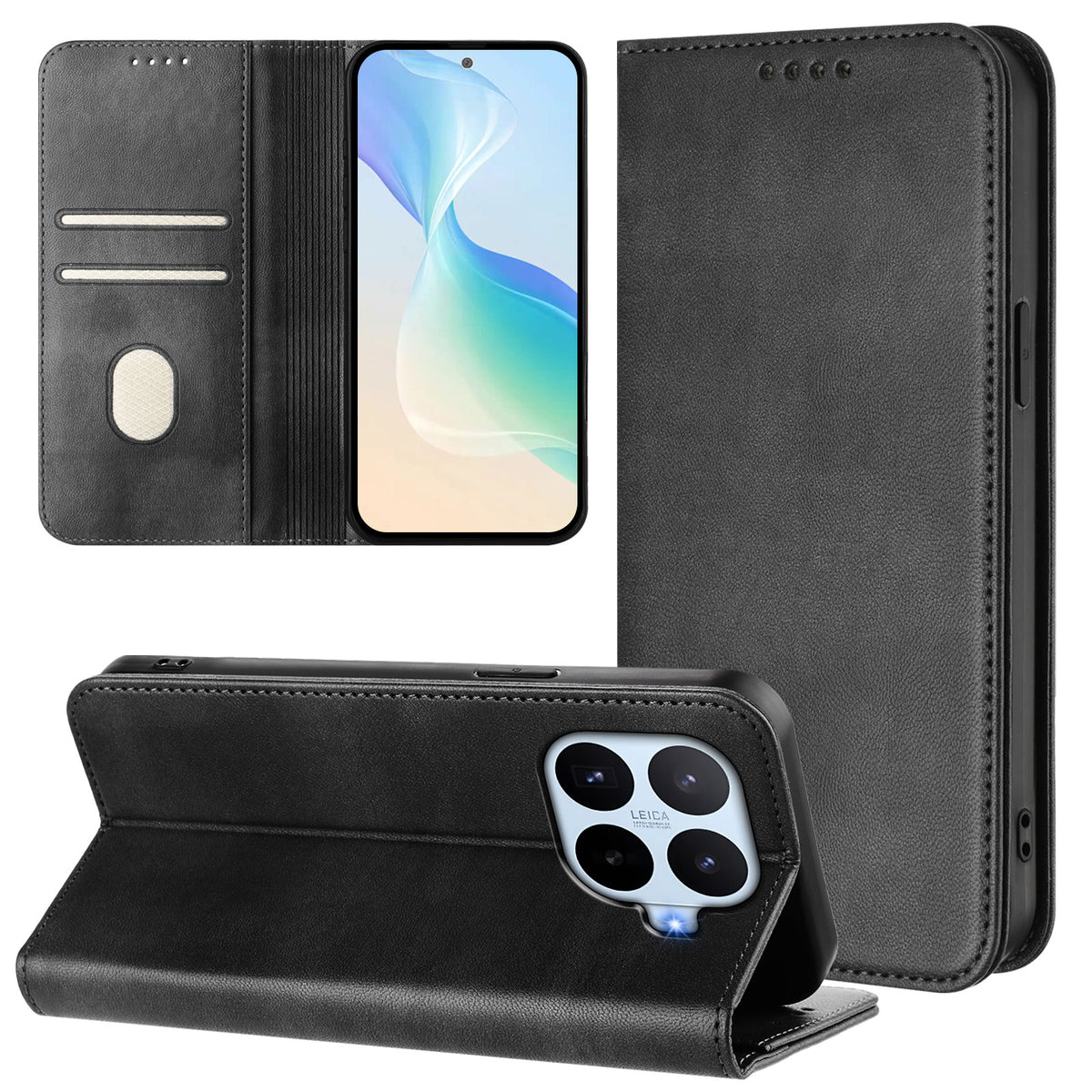For Xiaomi 17T Pro Wallet Cases Retro Texture RFID Blocking Leather Phone Cover