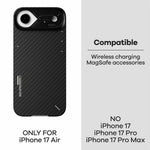 AULUMU For iPhone Air Aramid Fiber Case Ultra Thin Magnetic Phone Cover with Real-Time Temperature Monitoring