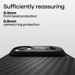 AULUMU For iPhone Air Aramid Fiber Case Ultra Thin Magnetic Phone Cover with Real-Time Temperature Monitoring