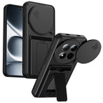 Phone Case for Xiaomi Redmi Note 15 5G (Global) / Note 15 4G (Global) / Poco M8 5G Lens Protection Kickstand PC + TPU Back Cover with Card Holder