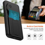Phone Case for Xiaomi Redmi Note 15 5G (Global) / Note 15 4G (Global) / Poco M8 5G Lens Protection Kickstand PC + TPU Back Cover with Card Holder