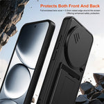 Phone Case for Xiaomi Redmi Note 15 5G (Global) / Note 15 4G (Global) / Poco M8 5G Lens Protection Kickstand PC + TPU Back Cover with Card Holder
