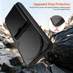 Phone Case for Xiaomi Redmi Note 15 5G (Global) / Note 15 4G (Global) / Poco M8 5G Lens Protection Kickstand PC + TPU Back Cover with Card Holder