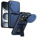 Phone Case for Xiaomi Redmi Note 15 5G (Global) / Note 15 4G (Global) / Poco M8 5G Lens Protection Kickstand PC + TPU Back Cover with Card Holder