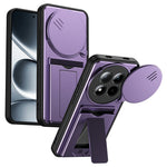 For Xiaomi Redmi Note 15 Pro 4G (Global) Case Lens Protection Kickstand PC + TPU Phone Cover with Card Holder