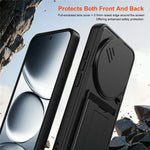 For Xiaomi Redmi Note 15 Pro 5G (Global) Case Lens Protection Kickstand PC + TPU Phone Cover with Card Holder