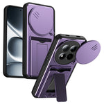 For Xiaomi Redmi Note 15 Pro+ 5G (Global) / Poco M8 Pro 5G Case Lens Protection Kickstand PC + TPU Phone Cover with Card Holder