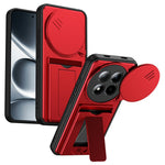 For Xiaomi Redmi Note 15 Pro+ 5G (Global) / Poco M8 Pro 5G Case Lens Protection Kickstand PC + TPU Phone Cover with Card Holder