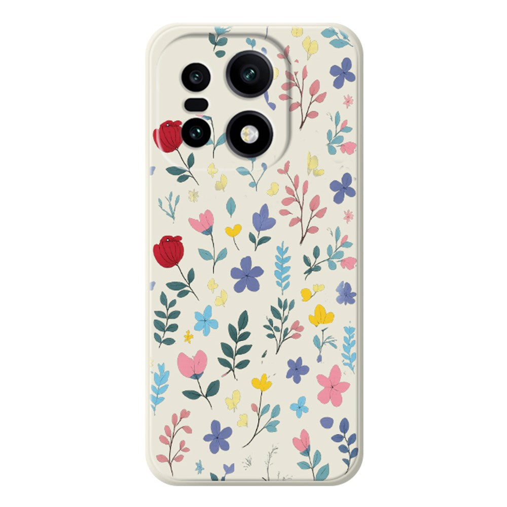 For OnePlus 15 5G Case Colorful Flower Branches Pattern Printing Straight Edge TPU Phone Back Cover