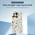 For OnePlus 15 5G Case Colorful Flower Branches Pattern Printing Straight Edge TPU Phone Back Cover