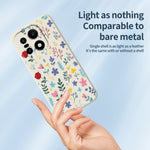 For OnePlus 15 5G Case Colorful Flower Branches Pattern Printing Straight Edge TPU Phone Back Cover