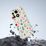 For OnePlus 15 5G Case Colorful Flower Branches Pattern Printing Straight Edge TPU Phone Back Cover