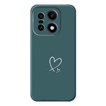 OnePlus 15 5G-skal Vitt Kärleksmönster Tryck Rak Kant TPU mobil Baksida