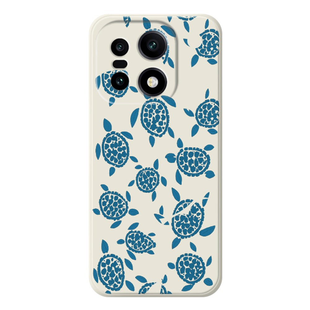 For OnePlus 15 5G Case Blue Turtle Pattern Printing Straight Edge TPU Phone Back Cover