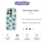 For OnePlus 15 5G Case Blue Turtle Pattern Printing Straight Edge TPU Phone Back Cover