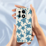 For OnePlus 15 5G Case Blue Turtle Pattern Printing Straight Edge TPU Phone Back Cover