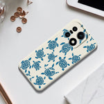 For OnePlus 15 5G Case Blue Turtle Pattern Printing Straight Edge TPU Phone Back Cover