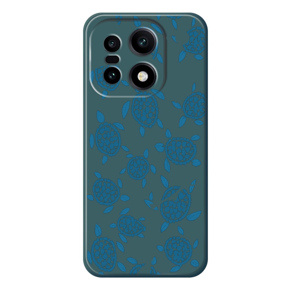 For OnePlus 15 5G Case Blue Turtle Pattern Printing Straight Edge TPU Phone Back Cover