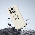 For OnePlus 15 5G Case Black Love Pattern Printing Straight Edge TPU Phone Back Cover