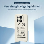For OnePlus 15 5G Case Boarding Ticket Pattern Printing Straight Edge TPU Phone Back Cover