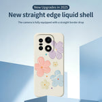 For OnePlus 15 5G Case Four Color Flowers Pattern Printing Straight Edge TPU Phone Back Cover