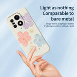 For OnePlus 15 5G Case Four Color Flowers Pattern Printing Straight Edge TPU Phone Back Cover