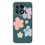 For OnePlus 15 5G Case Four Color Flowers Pattern Printing Straight Edge TPU Phone Back Cover