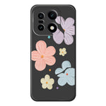 For OnePlus 15 5G Case Four Color Flowers Pattern Printing Straight Edge TPU Phone Back Cover