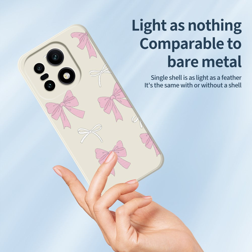 OnePlus 15 5G-skal med rosa rosetter och mönster, rak kant i TPU-fodral