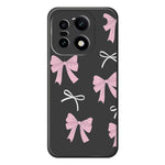 OnePlus 15 5G-skal med rosa rosetter och mönster, rak kant i TPU-fodral