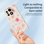 For OnePlus 15 5G Case Shell Peach Blossom Pattern Printing Straight Edge TPU Phone Back Cover