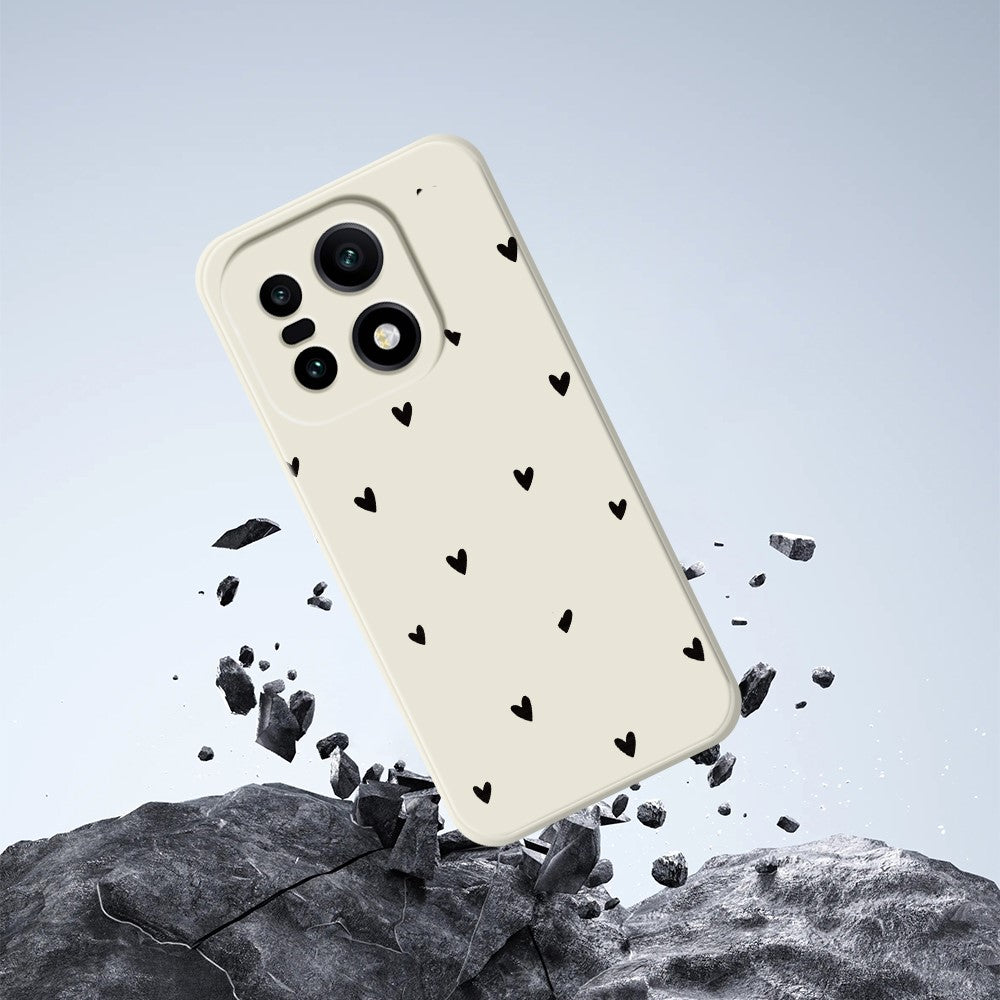 Til OnePlus 15 5G Cover med små hjerter mønster, lige kant, TPU telefonbagcover