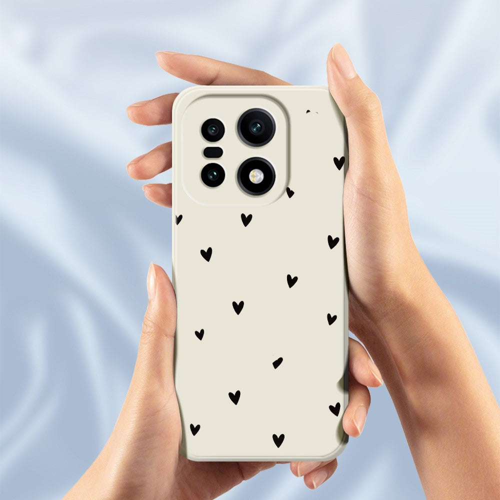 Til OnePlus 15 5G Cover med små hjerter mønster, lige kant, TPU telefonbagcover