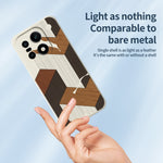 For OnePlus 15 5G Case Geometric Wood Grain Pattern Printing Straight Edge TPU Phone Back Cover